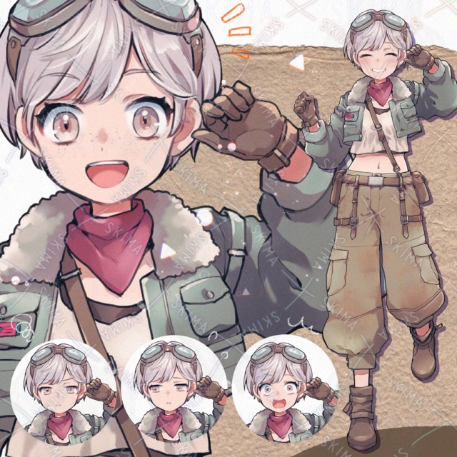 全身立ち絵セット[表情５種]