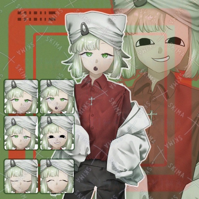 地雷系中性的な少年(表情6種)