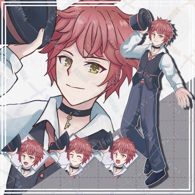 【表情10種】マジシャン風な男性【立ち絵】