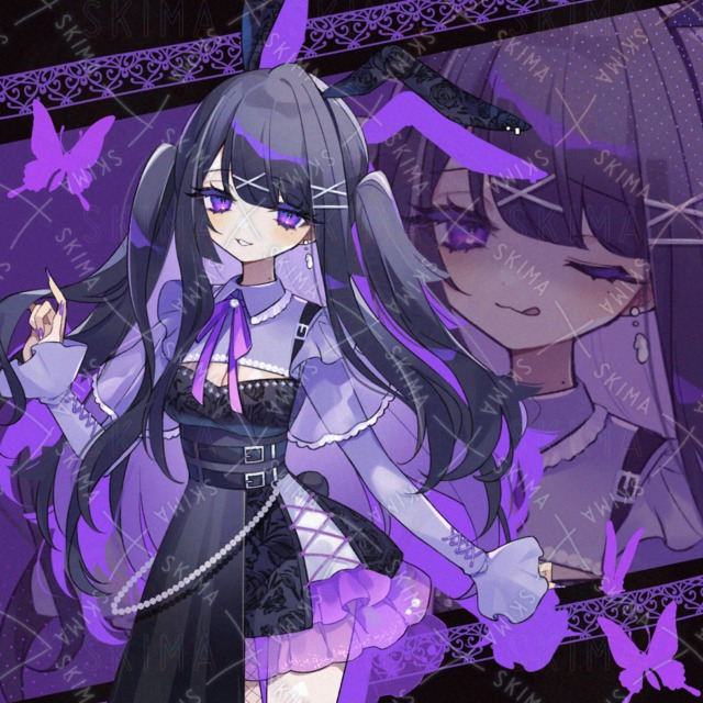 地雷系バニーの女の子