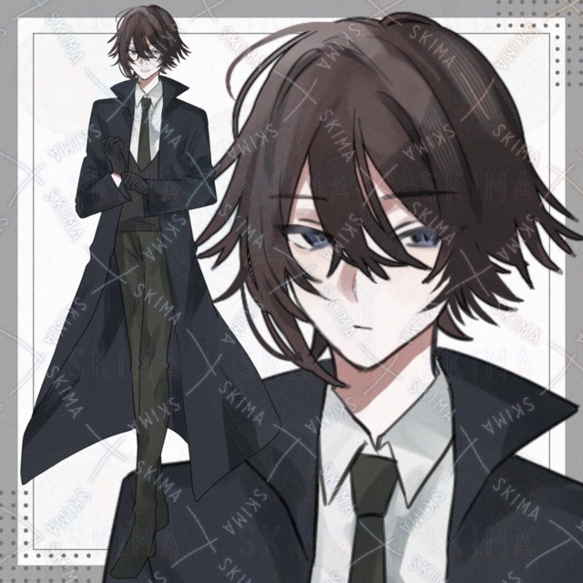 【表情差分7種】コートの男性