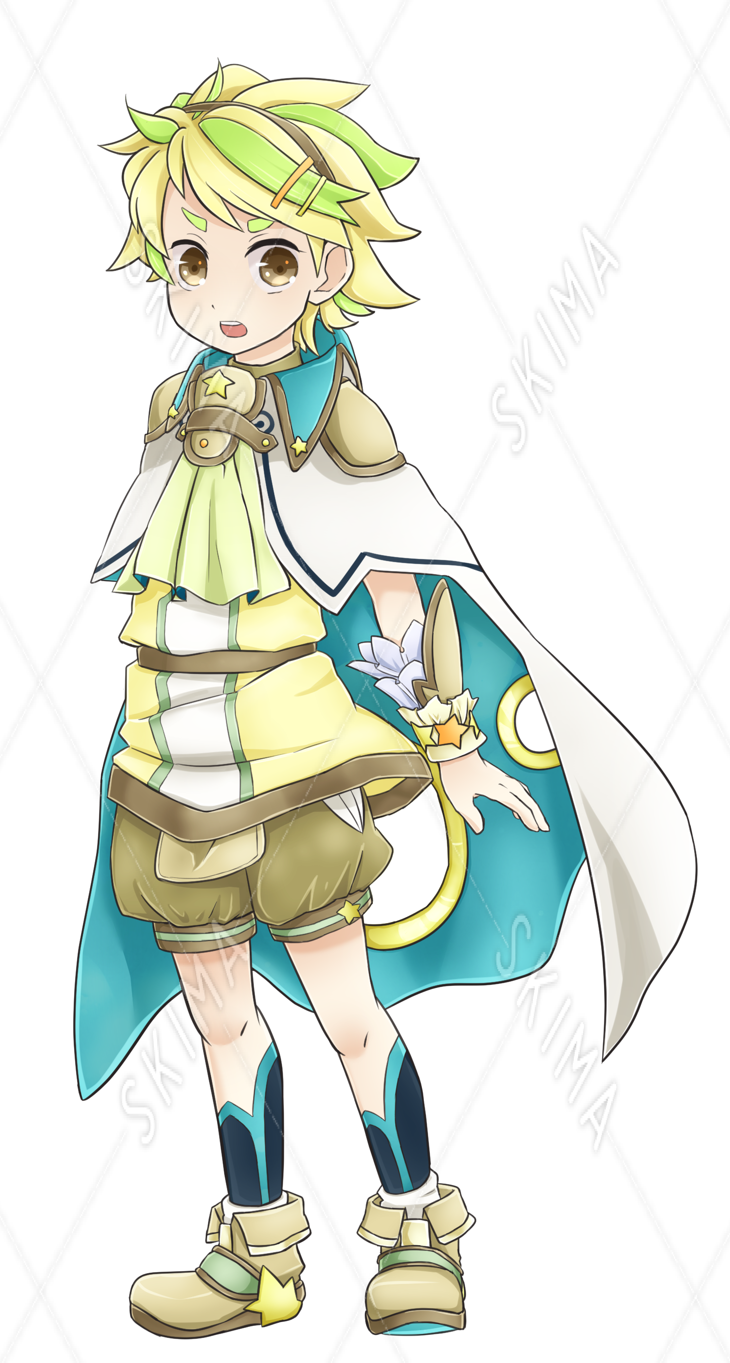 マントの少年 表情8種 スキマ スキルのオーダーメイドマーケット Skima