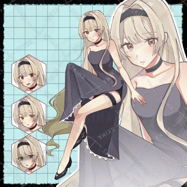 【adopt2】女の子　表情差分4種