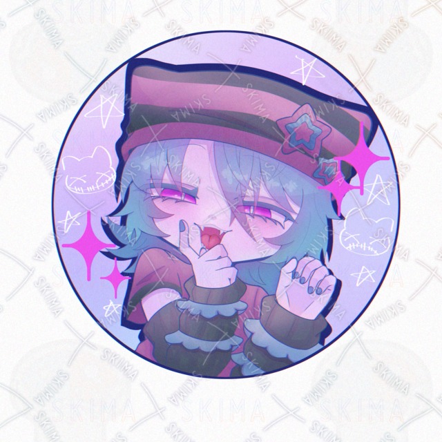 【色差分6種】猫耳帽子の女の子