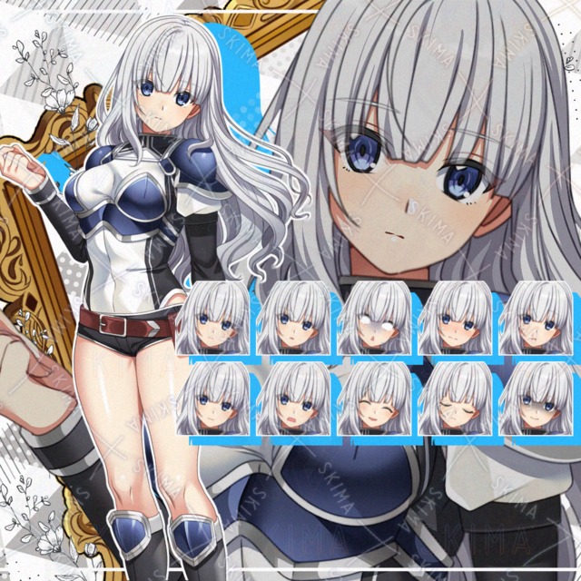 【表情10種】物静かな雰囲気の冒険者少女