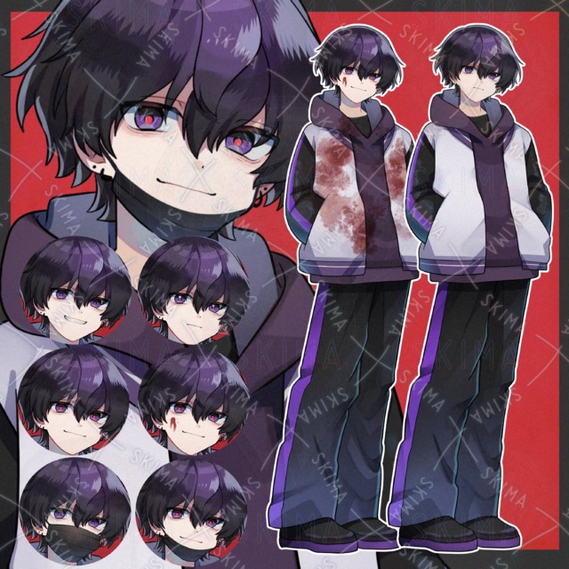 【表情4種＋マスク差分】怪しげな青年