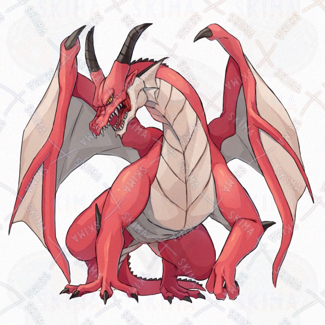 メジャーなドラゴンのイラスト