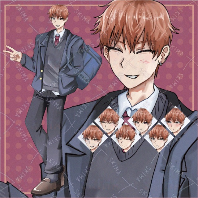 立ち絵　男子高校生