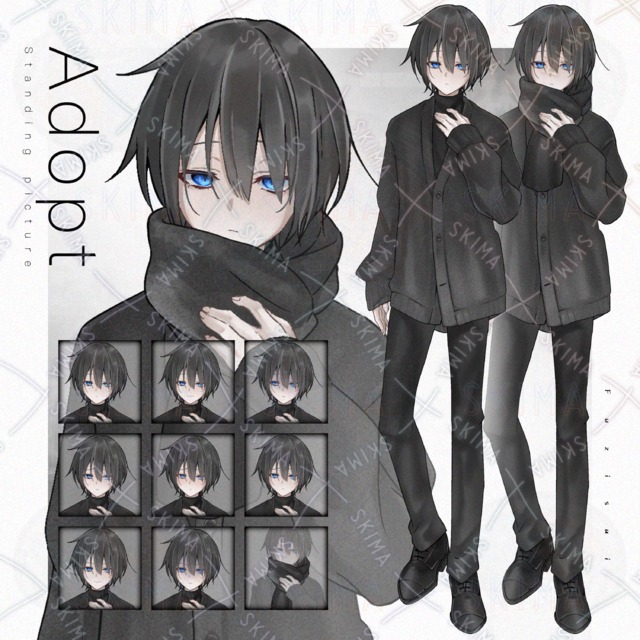 【Adopt】表情差分8種＋マフラー