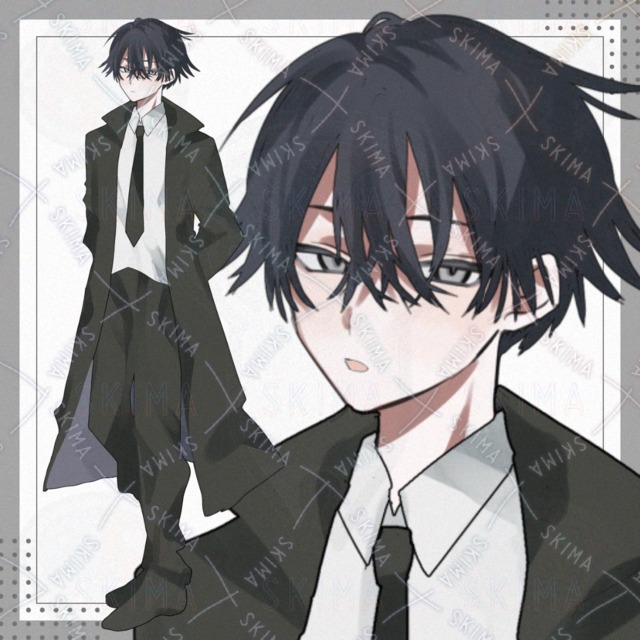 コートの男性【表情差分7種】