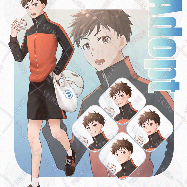 【表情5種】肉まんを食べる男の子