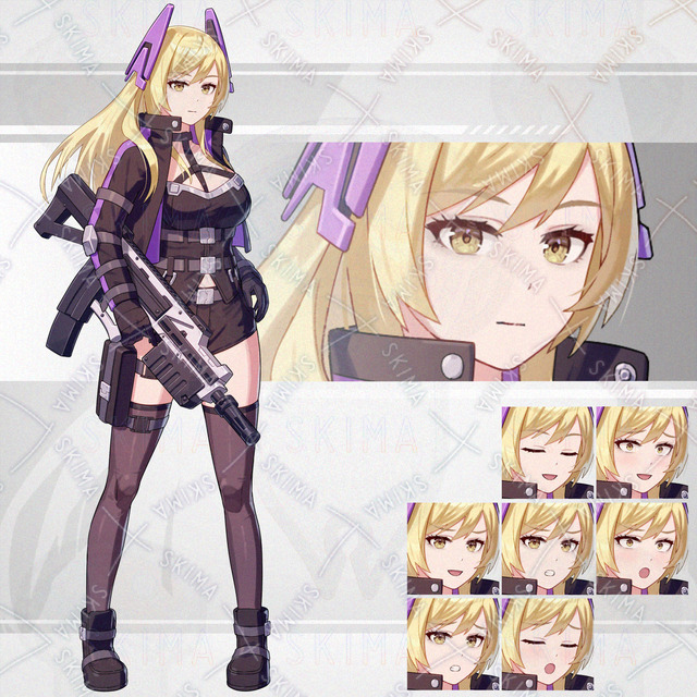 タクティカル ライフル (表情8種)