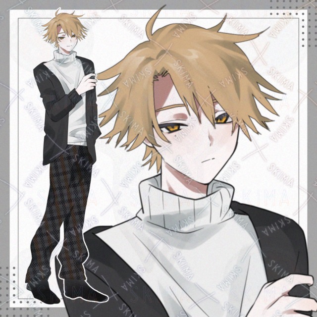 私服の男性【表情差分7種】