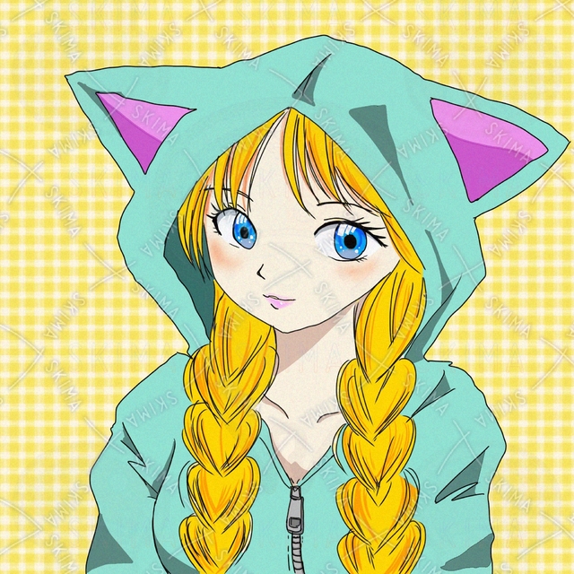 ネコ耳パーカー少女