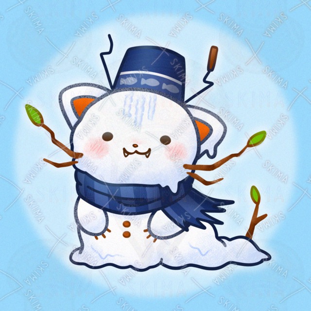 雪だるま&times;猫モチーフのモンスター