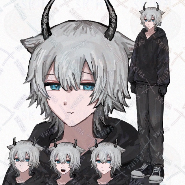 獣風黒パーカー