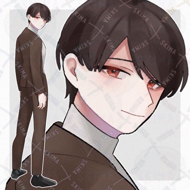 スーツの男性【表情5種】