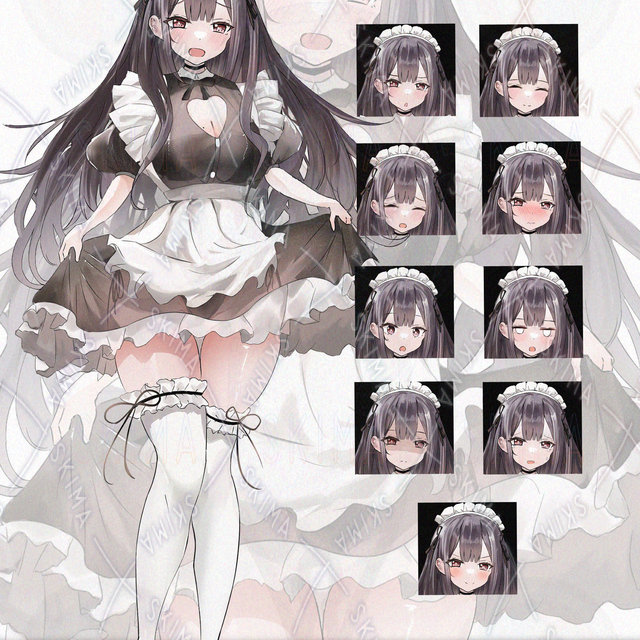スケスケメイドちゃん　表情差分＋９種類