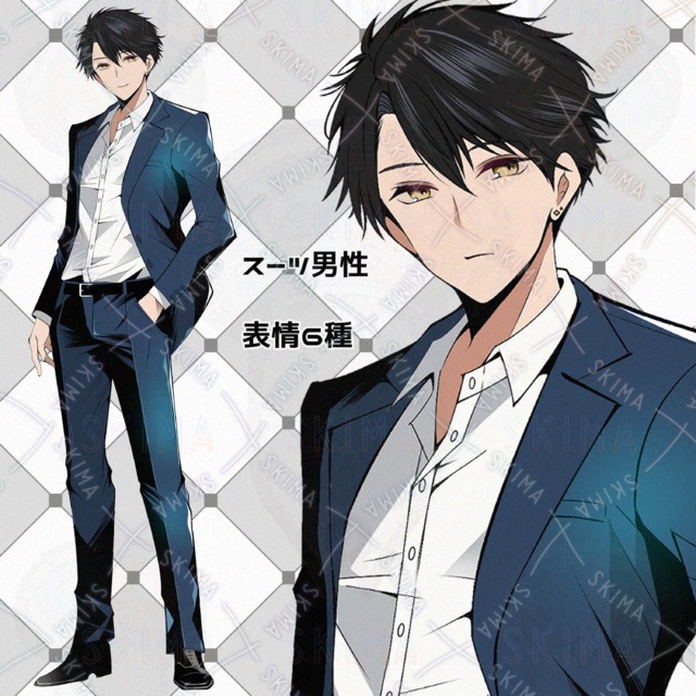 男性　表情６種