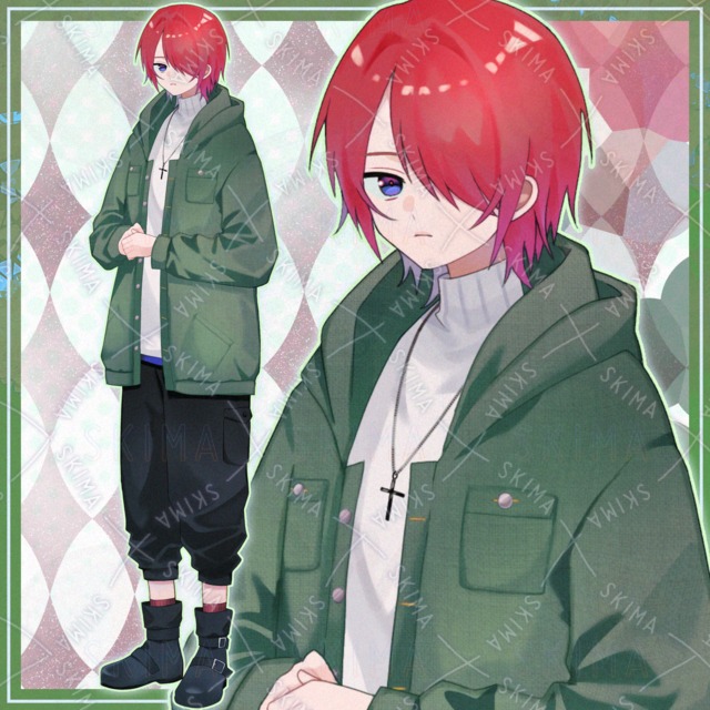 【表情10種】adopt21  目隠しの男の子