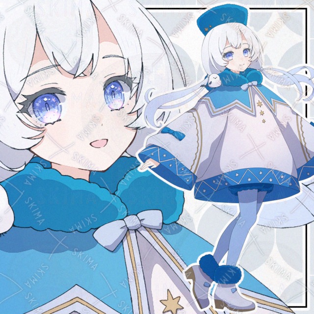 【表情9種】シマエナガと女の子【adopt】