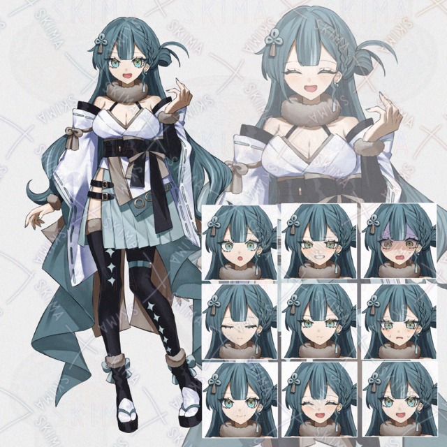 IRIAM用女性ライバー立ち絵