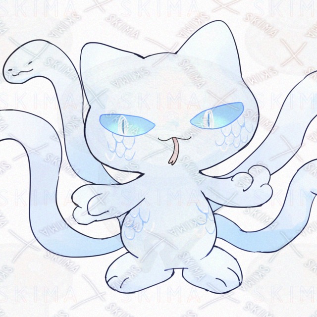 뱀 고양이【9가지 표정 상품 이미지 3번째