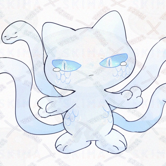 뱀 고양이【9가지 표정 상품 이미지 9번째