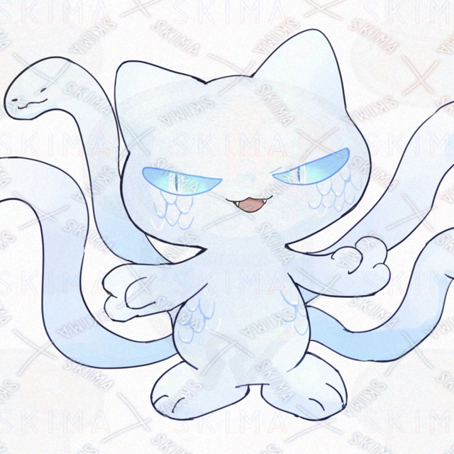 뱀 고양이【9가지 표정 상품 이미지 6번째