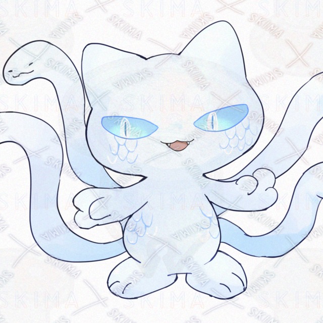 뱀 고양이【9가지 표정 상품 이미지 4번째