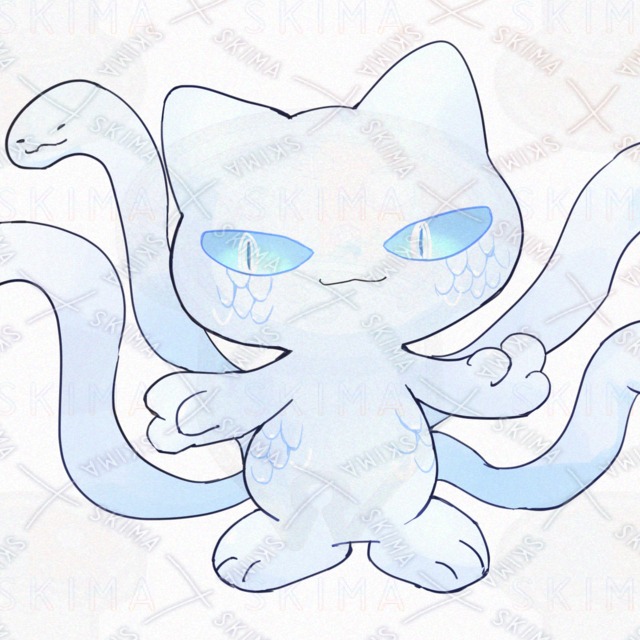 뱀 고양이【9가지 표정 상품 이미지 2번째