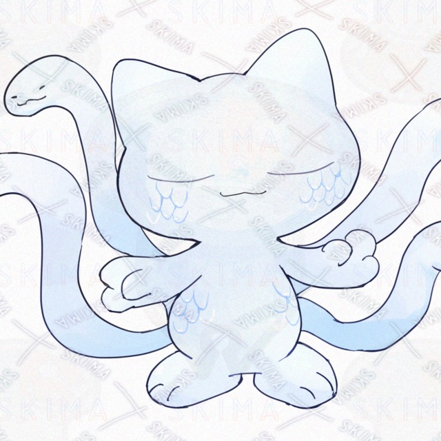 뱀 고양이【9가지 표정 상품 이미지 10번째