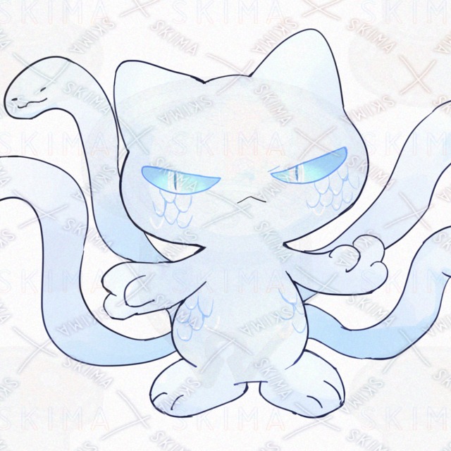 뱀 고양이【9가지 표정 상품 이미지 8번째