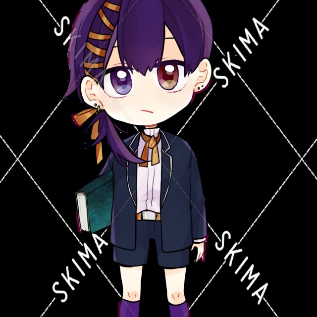 デフォルメキャラ オッドアイ スキマ スキルのオーダーメイドマーケット Skima