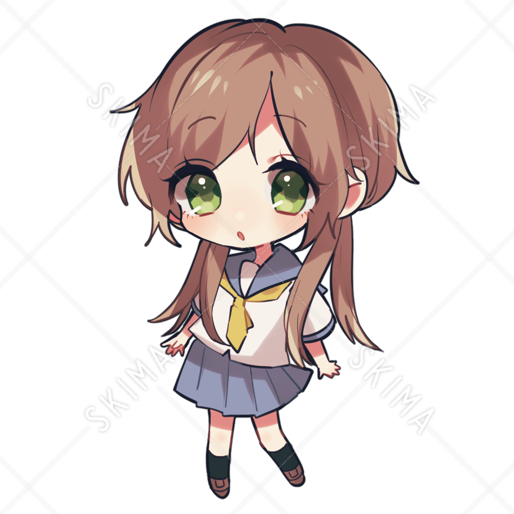 学生女の子立ち絵 表情差分 8種 Sdセット スキマ スキルのオーダーメイドマーケット Skima