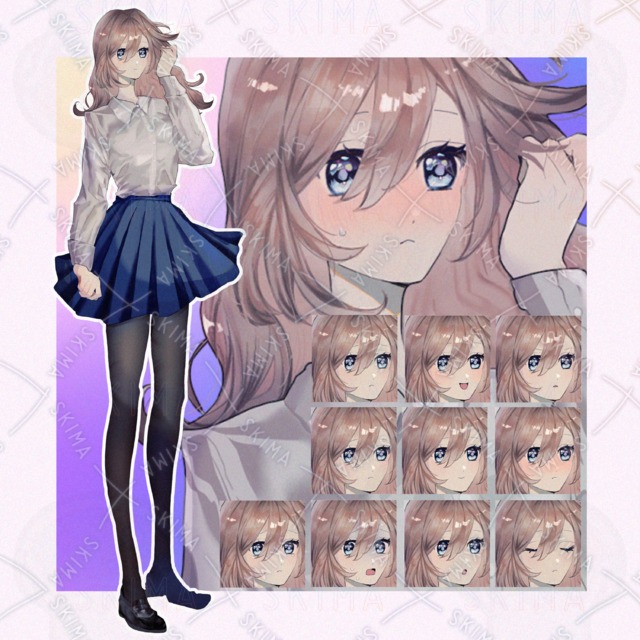 【表情10種】女子高生