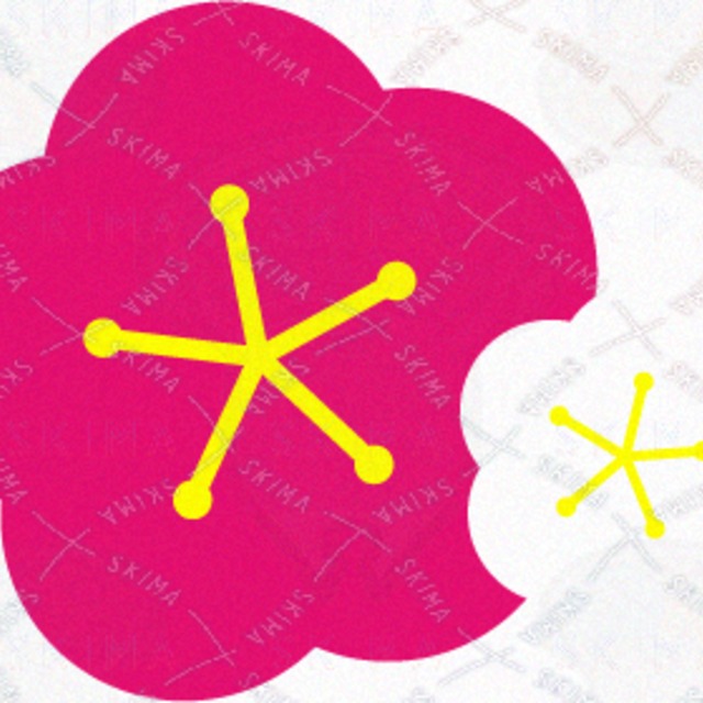 Image 8 of Delivery screen set [Two types] Japanese style, plum motif