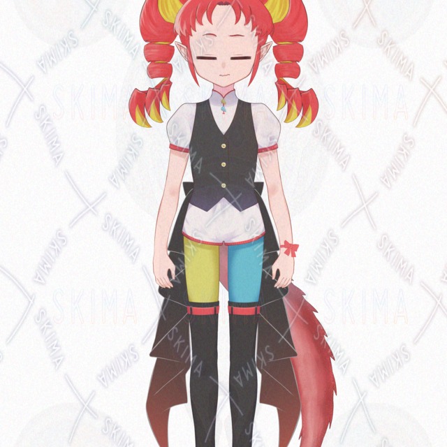 Standing Adopt] red hair / roll / tail 的商品圖片第 10 張