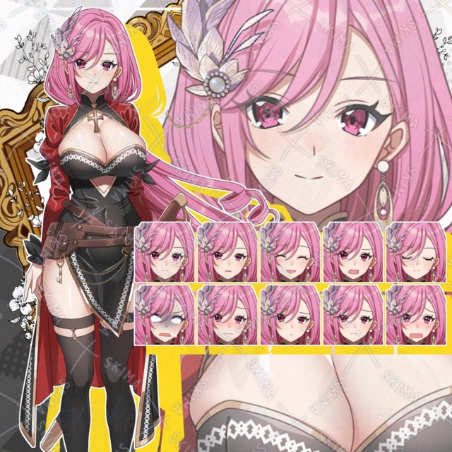 【表情10種】凛とした雰囲気の女剣士