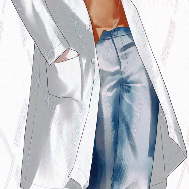 Image 4 of White coat masks [6 types + masks].