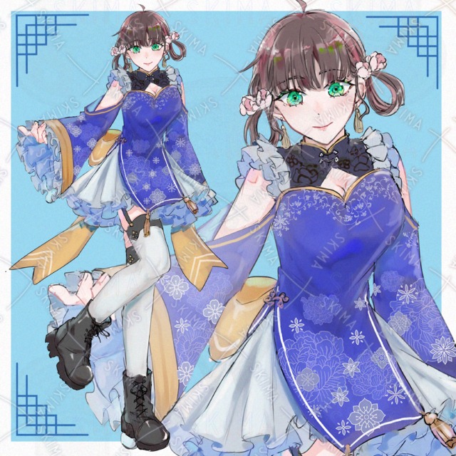 ロリータチャイナちゃん【表情差分6種】