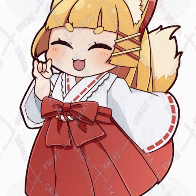 Image 3 of 8 kinds of difference] Standing picture of a maiden fox girl