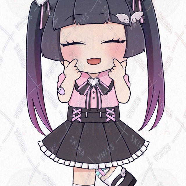 【差分8種】地雷系の女の子立ち絵(装飾付き)の商品画像3枚目