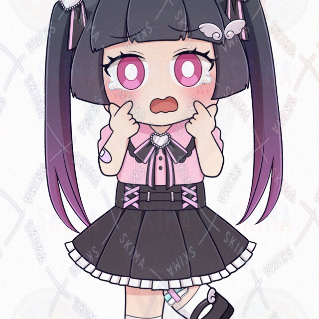 【差分8種】地雷系の女の子立ち絵(装飾付き)の商品画像5枚目