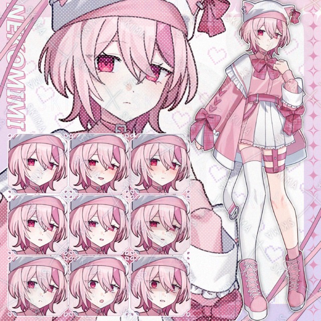 10 kinds of expressions] Girl in a cat's ear hat 的商品圖片