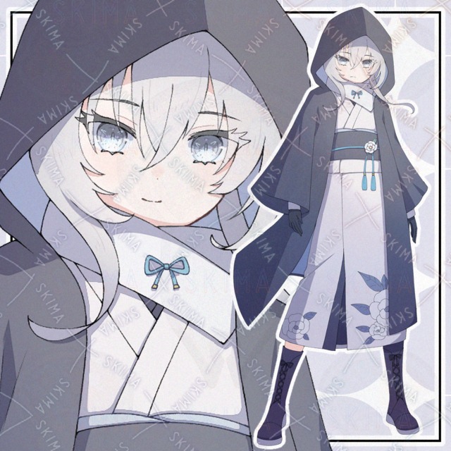 【表情9種】ミステリアスな和服の人【adopt】