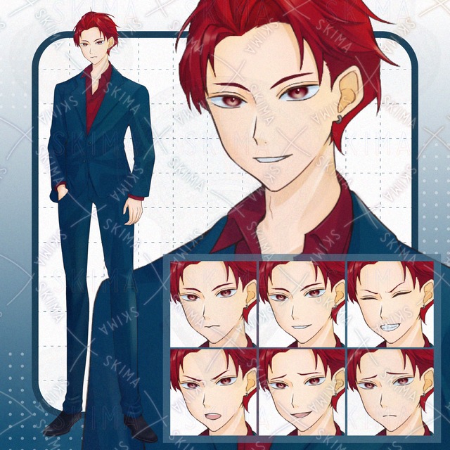 ワイルド系スーツの男性