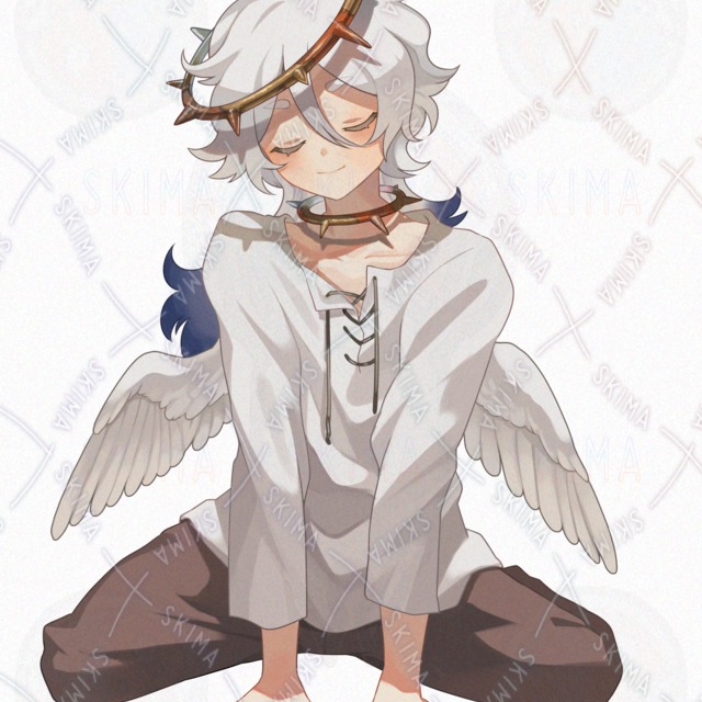 Image 9 of 10 different expressions] Gilded angel