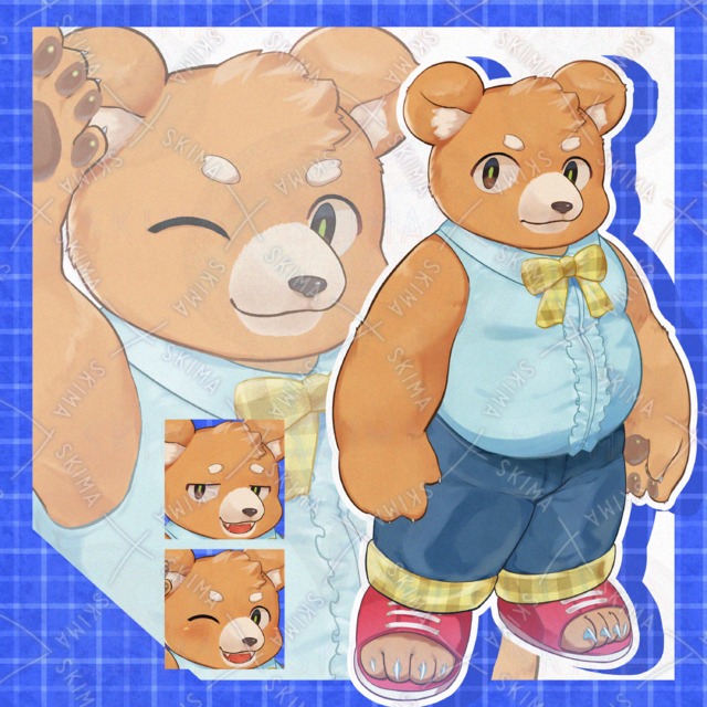 【立ち絵 Adopt】くま/リボン/Furry