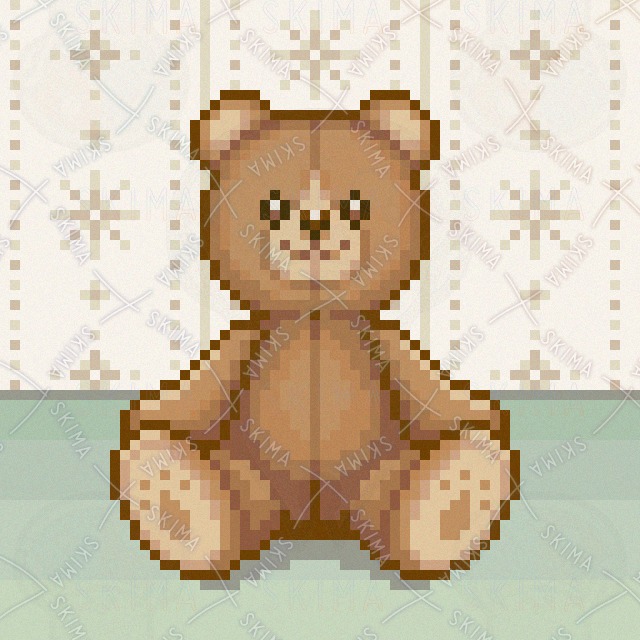 ドット絵】テディベア【アイコン】 | SKIMA（スキマ）